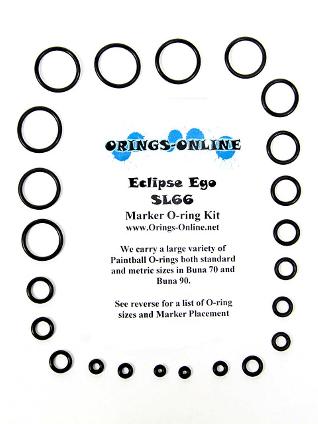 Planet Eclipse Ego SL66 Marker O-ring Kit